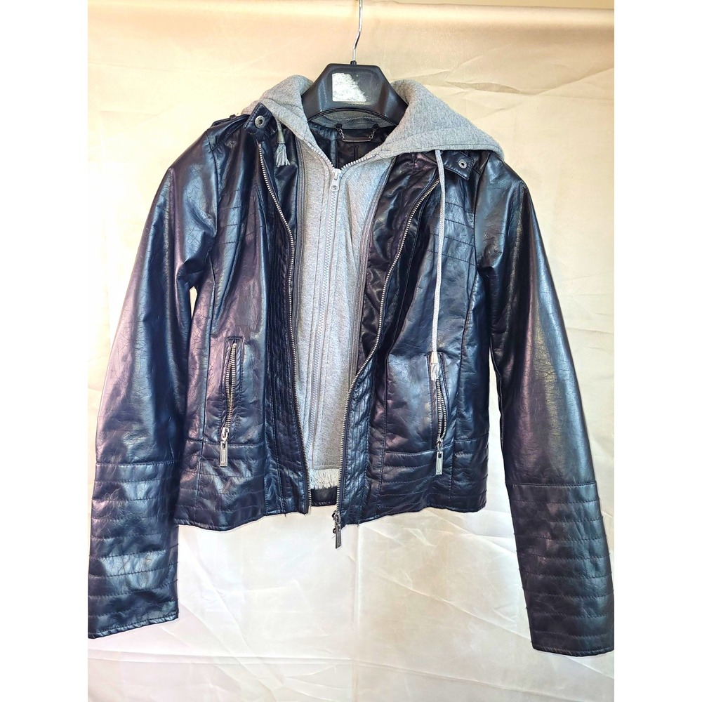 J2 Faux Leather Moto Jacket Women's Size Small